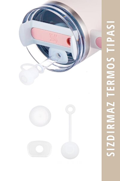 Mamastuff Sızdırmaz Silikon Tıpa - Şeffaf - Quencher Pipetli Termos Uyumlu
