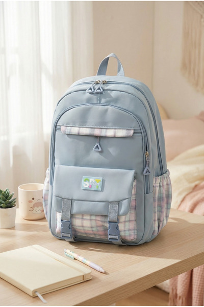 roys joys Plaid School Backpack