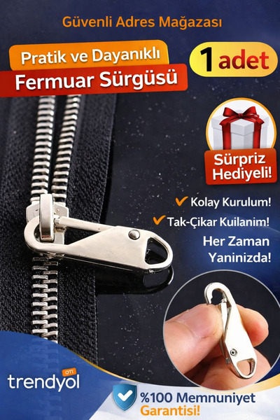 HAYATINIZI KOLAYLAŞTIRIN Dayanıklı Çıkarılabilir Fermuar Sürgüsü – Aletsiz Ko...
