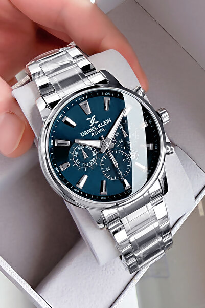 Daniel Klein Royal Hediyelik Orijinal Erkek Kol Saati 3Atm Su Geçirmez Gümüş ...