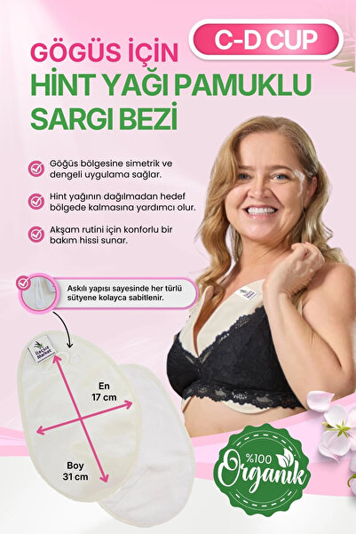 İlaçsız Market Hint Yağı Göğüs Uygulama Bezi (Castor Oil Pack) – %100 Organik...