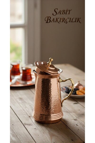 Sabit Bakırcılık Gaziantep Bakır El Dövmeli Sürahi Kalaylı