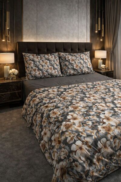 Madame Home Σετ κρεβατιού 5d διπλό με ελαστικό σεντόνι 200*220