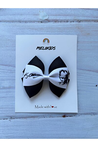 Tini Mini İşler Ататюрк печатна лента за коса с клипс