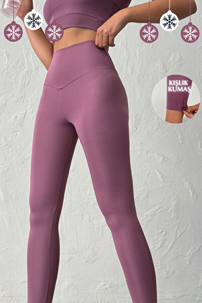 OPENDO Winter High Waist t Shaping / Sculpting Effect V Belt Detailed Legging...