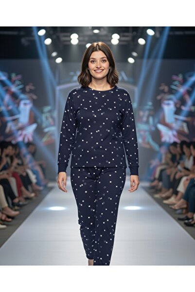 Aydoğan Σετ πιτζάμες Pure Series Black Star Napoli με μακριά μανίκια