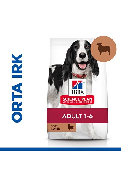 Hill's SCIENCE PLAN Yetişkin Orta Irk Kuzulu ve Pirinçli Köpek Maması 2,5 kg