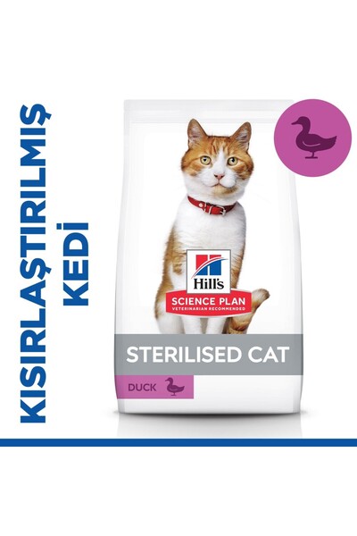 Hill's SCIENCE PLAN Kısırlaştırılmış Yetişkin Ördekli Kedi Maması 1,5 kg