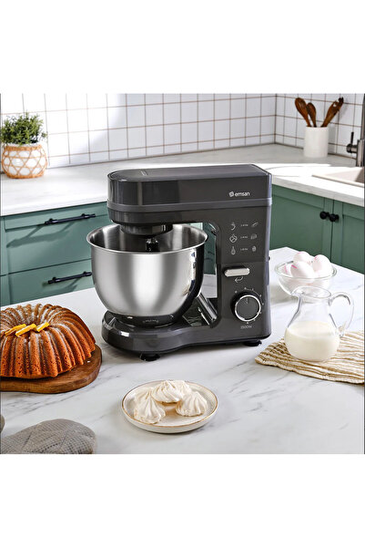 Karaca EMSAN 6 Hız Kademeli 5 lt 1500W Güçlü Motor Hamur Yoğurma & Mutfak Şef...
