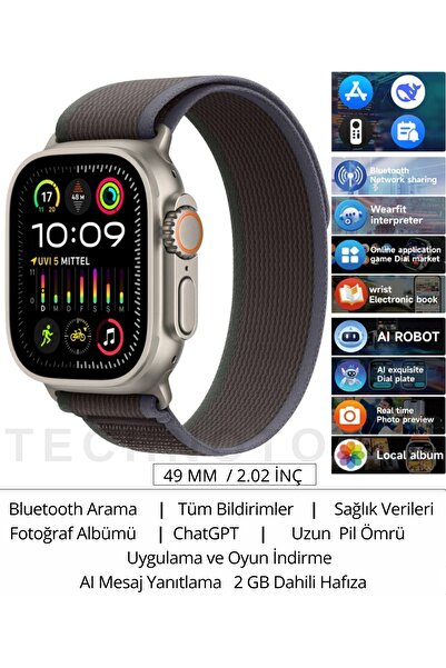 TECHNOTOWN Watch11 Ultra 3 Plus Akıllı Saat| ChatGPT|NFC|Arama-Konuşma|Mesaj ...