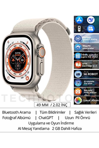 TECHNOTOWN Watch11 Ultra 3 Plus Akıllı Saat| ChatGPT|NFC|Arama-Konuşma|Mesaj ...
