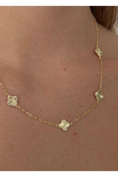 KİLİGİSTANBUL 1 قلادة، 5 صفوف من الخرز (40+5 سم قابلة للتمديد)