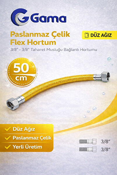GGama Bağlantı ve Batarya Hortumu Gama 50 cm - 3/8 İnç