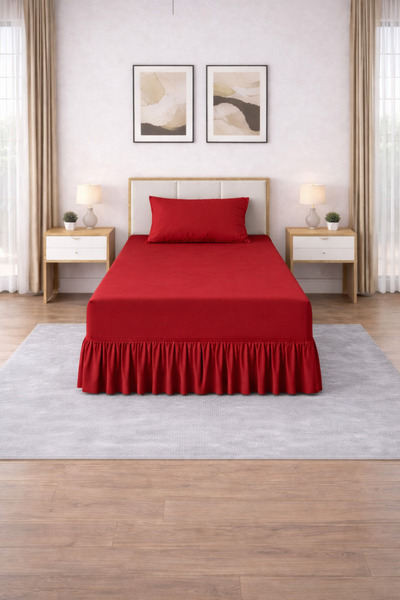 Zarif Home Baza Ruffle Sheet Set (Single)