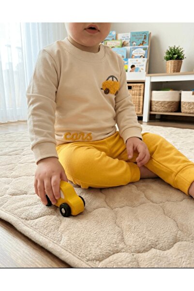 Cars İşlemeli Bebek Eşofman Takımı