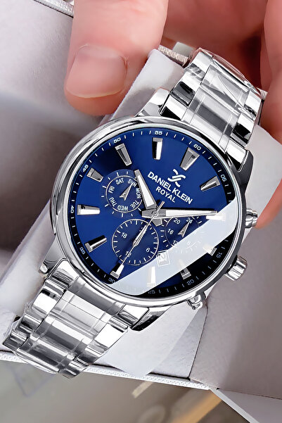Daniel Klein Erkek Kol Saati 3 Atm Su Geçirmez Gümüş Renk Çelik Kordon DKE2056C5