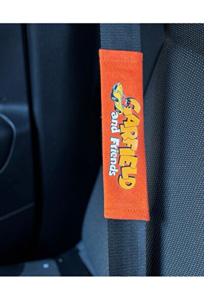 Asel GARFIELD Sarı Emniyet Kemeri Pedi 2'li Oto Koltuğu Pedi