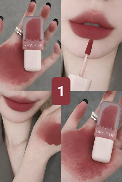 Hey Yue HEY.YUE 01 أحمر شفاه سائل غير لامع يدوم طوال اليوم - مظهر ناعم وطبيعي