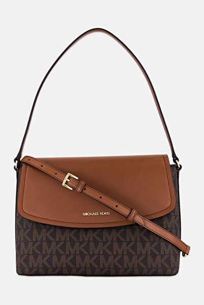 Michael Kors حقيبة كتف نسائية بشعار العلامة التجارية، 21 ارتفاع × 27 طول × 10...