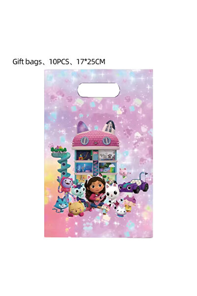 Choice5 10pcs 10pcs gift bag A 10/50pcs Gabby Doll House Party Gift Bag Carto...