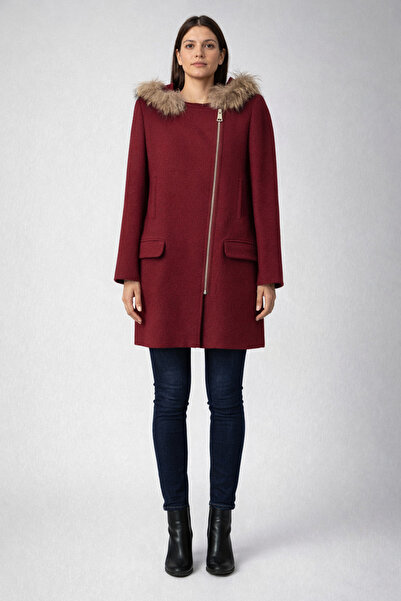 AYHAN Бордовий вовняний пальто