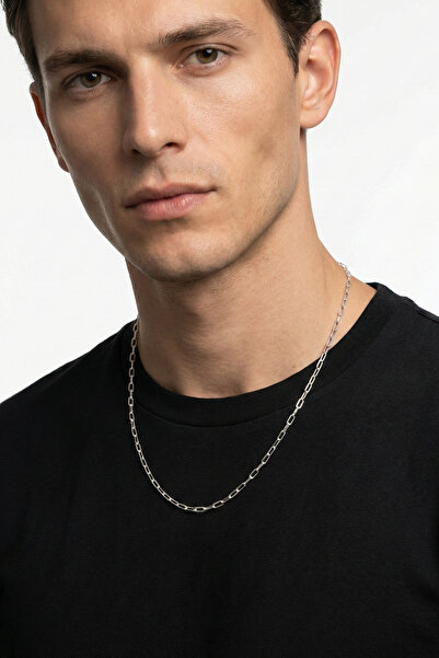 Les Tigres Gümüş Kaplan Charm Rode Zincir Kolye