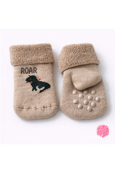 BRIDEIST WEDDING CO Cotton Towel Non-Slip Sole Patterned Baby Socks | Figured...
