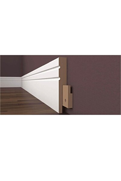 BY İSTANBUL Pvc Kaplama Lake Beyaz Süpürgelik Modeli 10cm Parke Süpürgelik Ya...