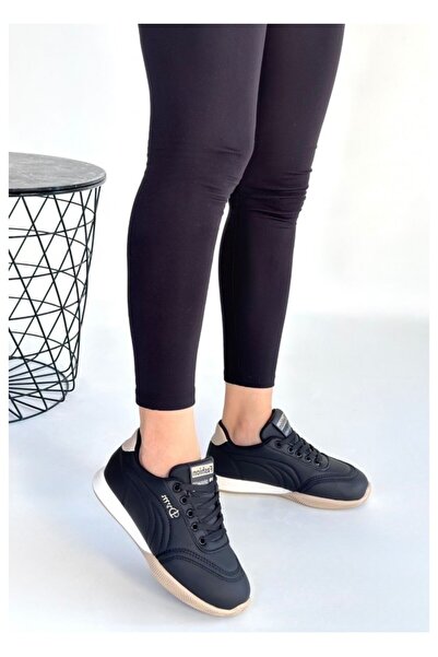 GARAJJ حذاء رياضي نسائي ذو قاعدة عالية وشريط فيلكرو مزدوج ونعل سميك للنساء