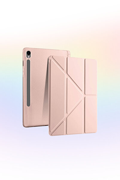 Fuchsia Galaxy Tab S10 Lite 10.9 inç ile Uyumlu Kalem Bölmeli Katlanabilir St...