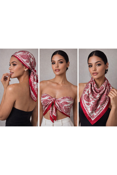 Fularcım Hediye kutulu 2li ipek dokulu fular set 70x70