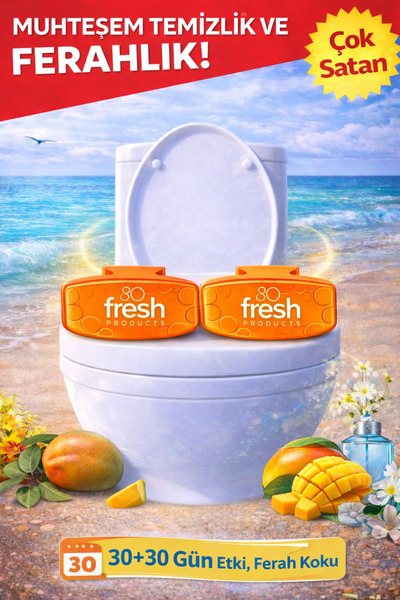 Fresh Products Eco Clip WC Koku Giderici Mango Aromalı 2’li Set