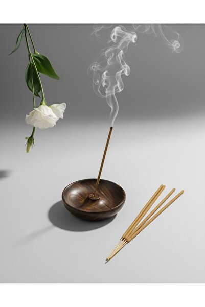 LEKUREN Yuvarlak Tütsülük Kayın Ağacı