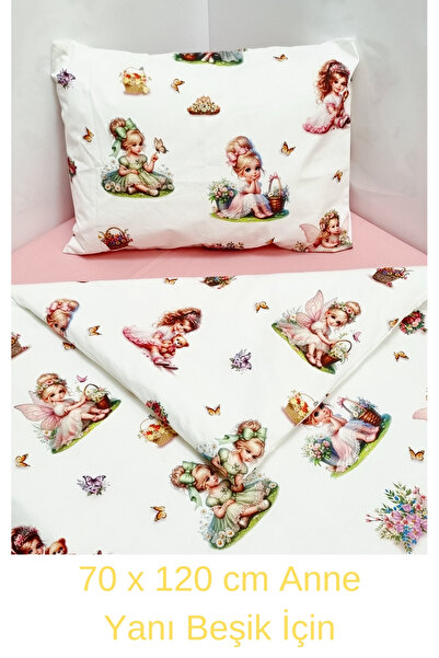 Yada Baby 100% Cotton Fabric Baby Park Crib 5 Piece Quilt and Duvet Cover Set...
