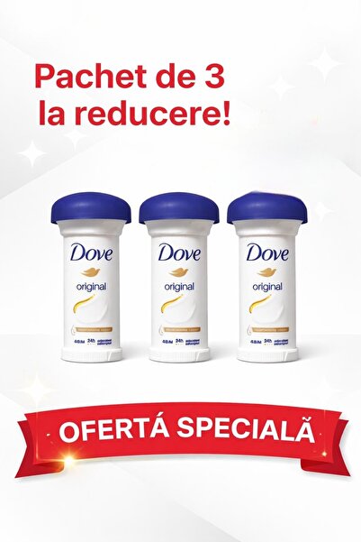 Dove Pack of 3X MUSHROOM DEODORANT CREAM 50 ml