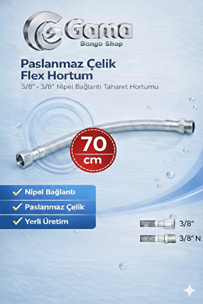 GGama Bağlantı ve Batarya Hortumu - 3/8 N İnç 70 cm