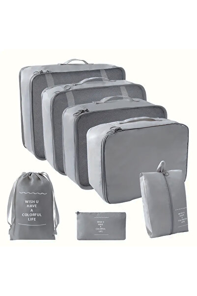 Assoda 7-Piece Travel Organizer Bag Set - Smart Organization and Space Saving