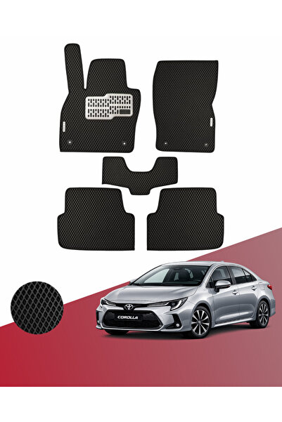Akıllı Paspaslarım Toyota Corolla 2019-2025 Sedan Hücreli Paspas Seti, Premiu...