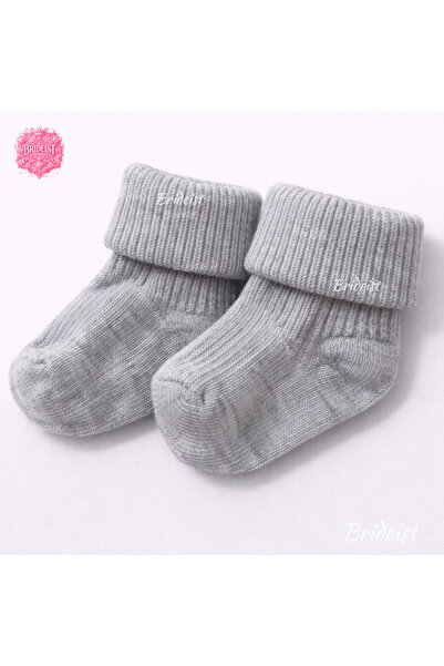 BRIDEIST WEDDING CO Baby Socks | Cotton Rib Textured Soft Flexible Daily Set ...