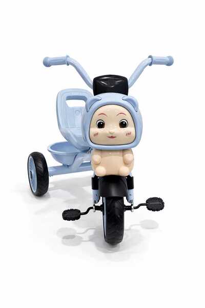 dehkah دراجة لعبة ثلاثية العجلات للأطفال بتصميم وجه شخصية كرتونية لطيفة، مع م...