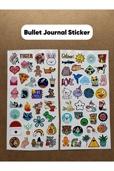 hdsticker 70 قطعة من مجلة رصاصة جدول الأعمال اليومي لطيف ملصق مخطط دفتر كمبيو...