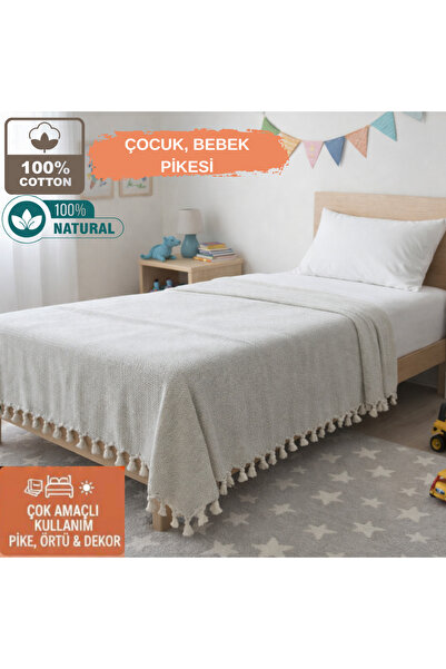 CESSTORE Ces Store Handwoven 100% Cotton Single-Purpose Pique, Naturally Brea...