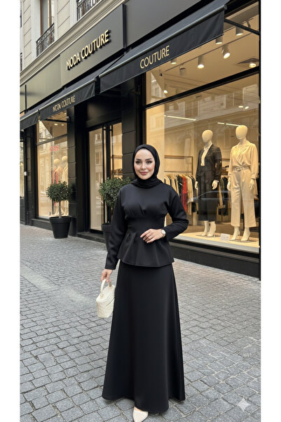 modasusev Set dublu Linda cu fustă cu șireturi