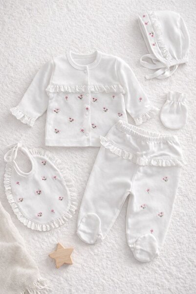 moukou طقم ملابس داخلية للفتيات الصغيرات مكون من 5 قطع مصنوع من القطن بنسبة 1...