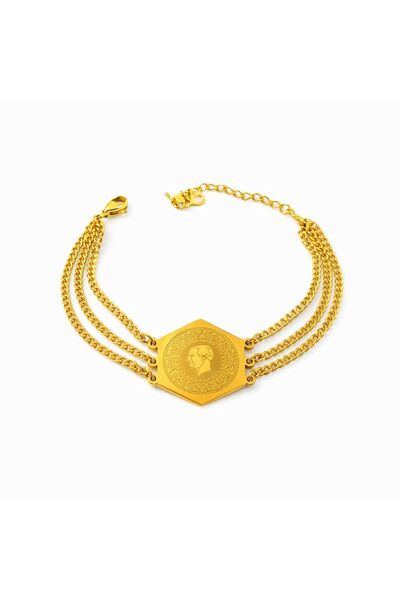 Archhazel Jewelery STEEL QUARTER BRACELET