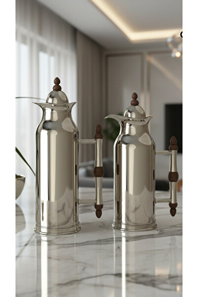 Generic طقم ترامس شاي وقهوة بتصميم فريد وأنيق 1 لتر/700 مل