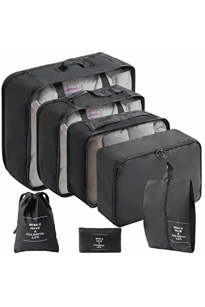 Assoda 7-Piece Travel Organizer Bag Set - Smart Organization and Space Saving