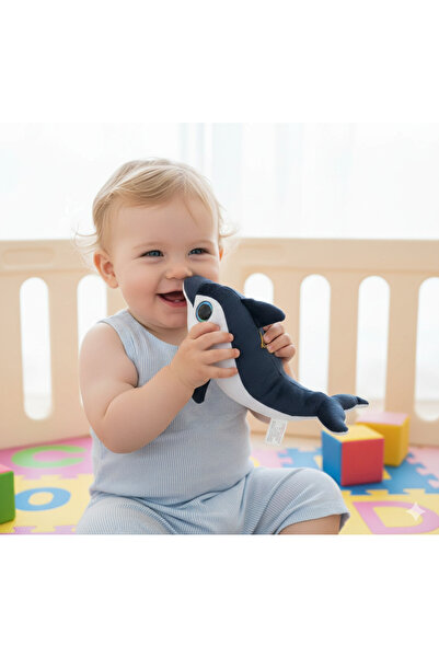 SELAY TOYS Peluş Balık Oyuncak 25cm Sevimli Pelüş Yunus Hediyelik Peluş Oyunc...