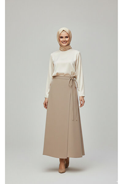 BENAHOLL Fustă dublă cu legături laterale și inserții-GS3788 V,ZON