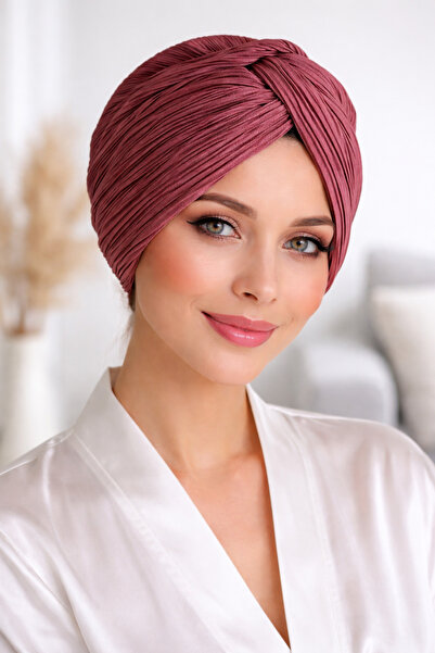 BUTİK AYVİTRİN Women's Hijab Pleated Knot Bonnet
